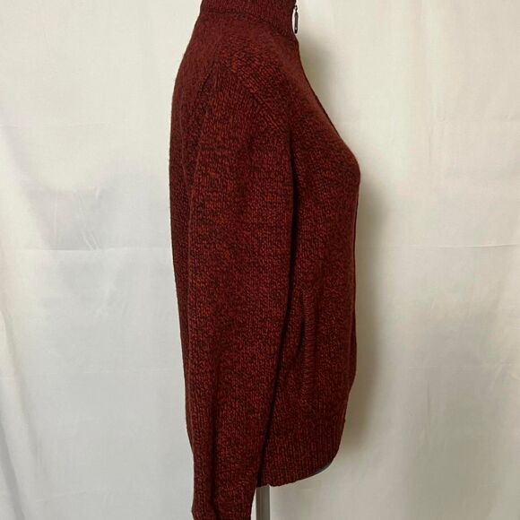 Vintage L.L.Bean 100% Lambswool Full Zip Sweater - Picture 4 of 7